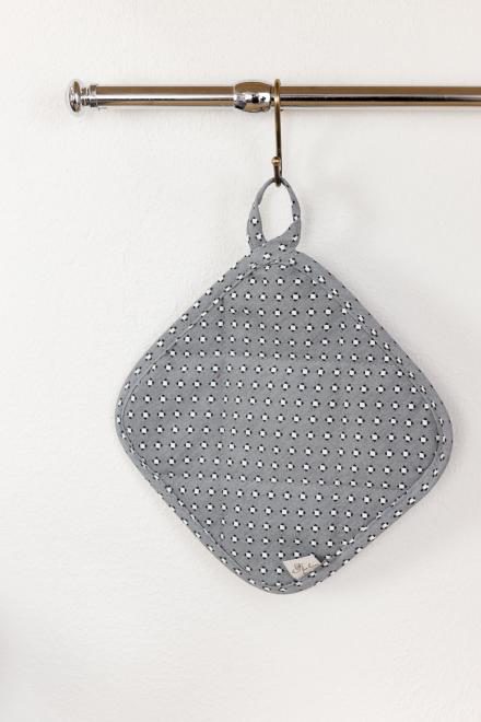 Прихватка Merry Christmas сіра