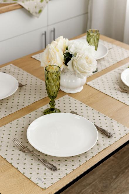 Набір серветок Горох зелений