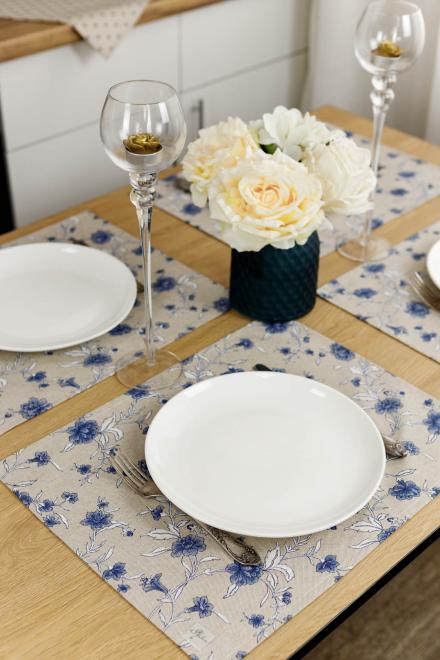 Набір серветок Квіти сині