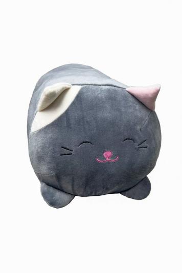 Подушка-обіймашки сіра Киця Подушка-обіймашки сіра Киця