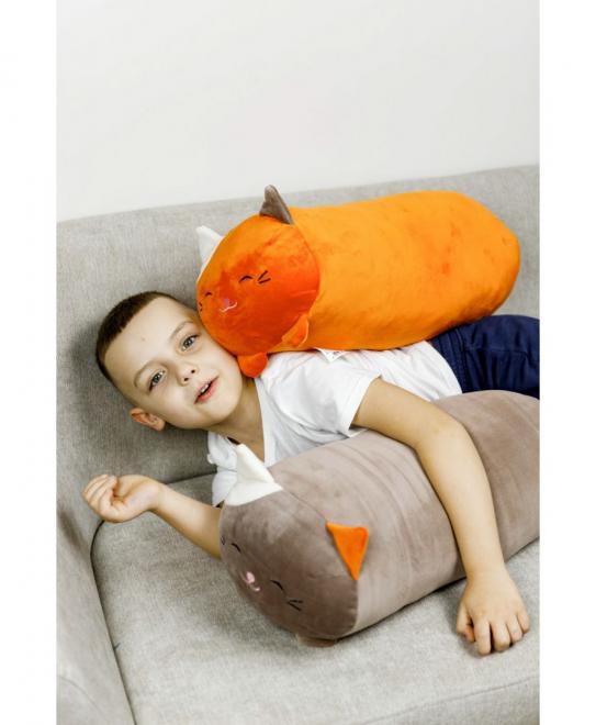 Подушка-обіймашки помаранчева Киця