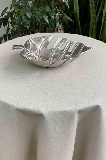 Скатертина на стіл кругла Беж