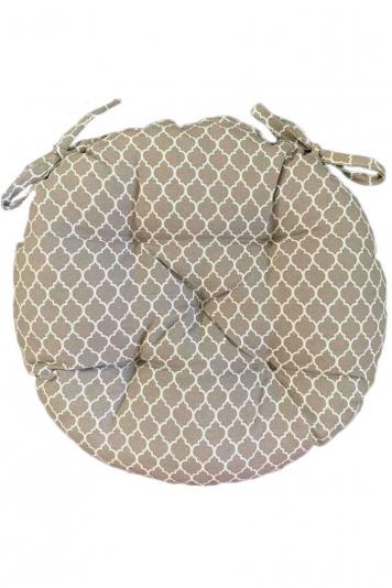 Подушка на стілець кругла La Nuit Агата вензель ка