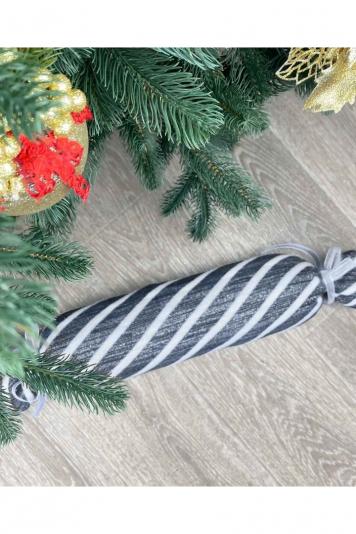 Подушка цукерка новорiчна Срiбна