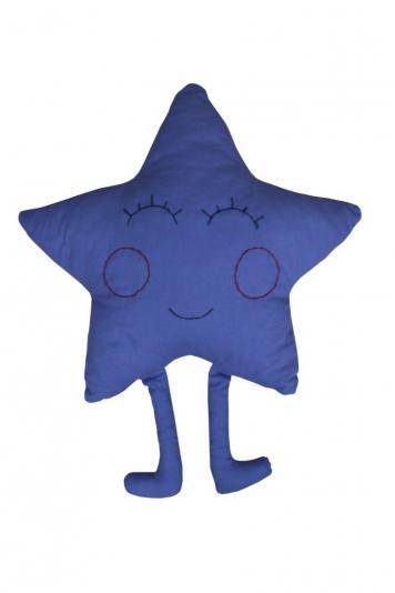 Подушка іграшка Зірка синя