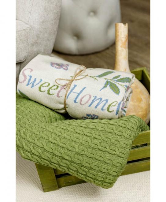 Плед в'язаний Sweet Home