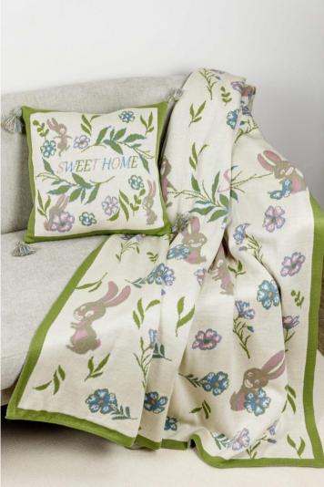 Плед в'язаний Sweet Home