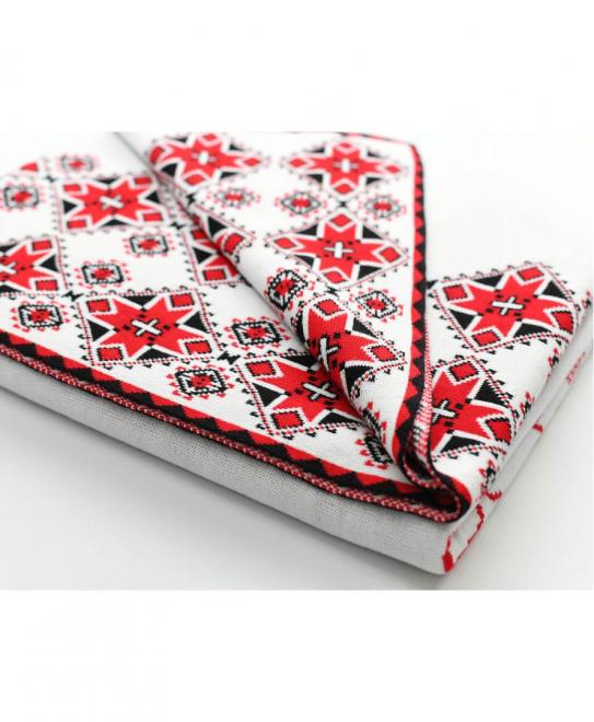 Плед в'язаний Вишиванка