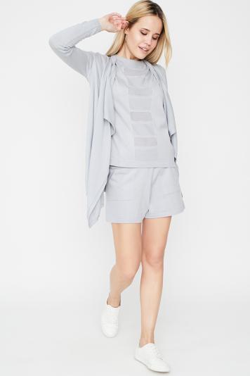 Костюм Set-breeze футболка шорти сірі Костюм Set-breeze футболка шорти сірі