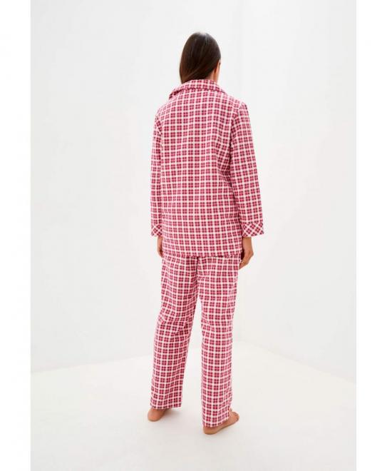 Піжама жіноча фланелева Червона клітинка