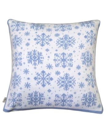 Наволочка новорічна біло-блакитна сніжинка