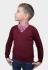 Светр для хлопчика Геометрiя бордо