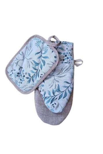 Набір рукавичка і прихватка Бузина