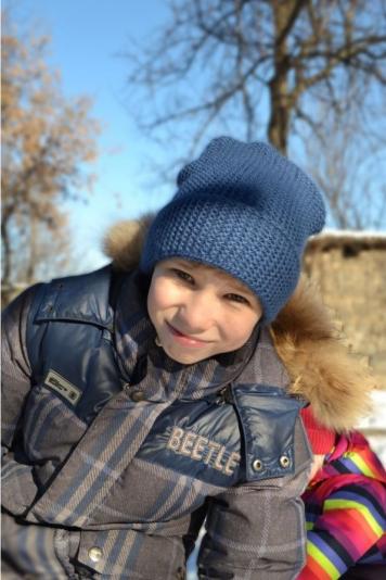 Шапка дитяча синя