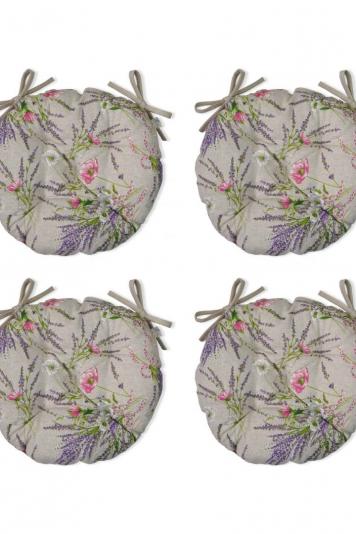 Набiр 4 од подушок круглих на стілець Grosso