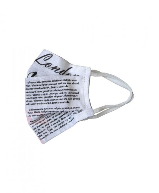 Маска - пов'язка багаторазова на гумці Газета - 2о