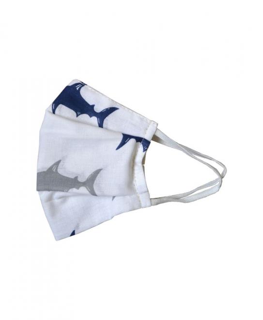 Маска - пов'язка дитяча багаторазова на гумці Акул