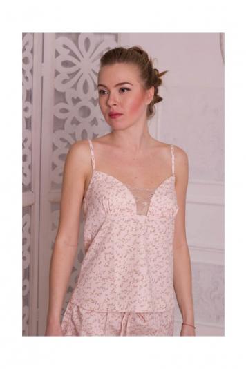 Майка на бретелях рожева ТМ Прованс Майка на бретелях рожева ТМ Прованс