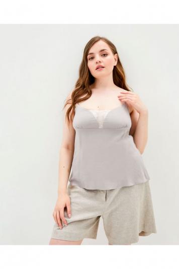 Майка жіноча на бретелях сіра ТМ Прованс Майка жіноча на бретелях сіра ТМ Прованс