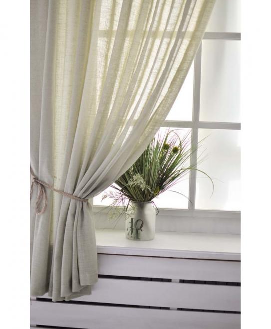 Лляна гардина на петлях Musgo (1 од.)