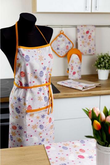 Кухонний фартух Писанка бузкова