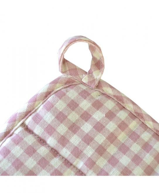 Кухонна прихватка Bella Троянди/Рожева клiтинка