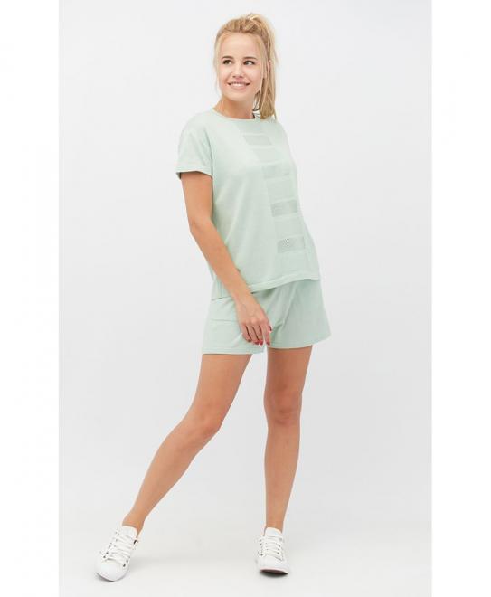 Костюм футболка и шорты Set-breeze мятный