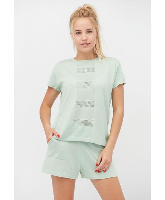 Костюм футболка и шорты Set-breeze мятный