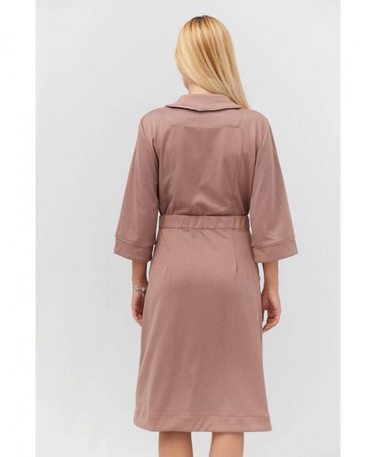 Халат трикотажний з рукавом Прованс by Vona блідн