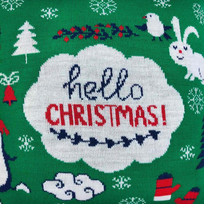 Плед новогодний Merry Christmas Зеленый