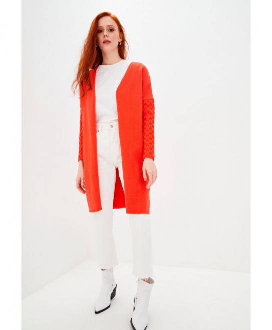 Кардиган в'язаний Марго кораловий