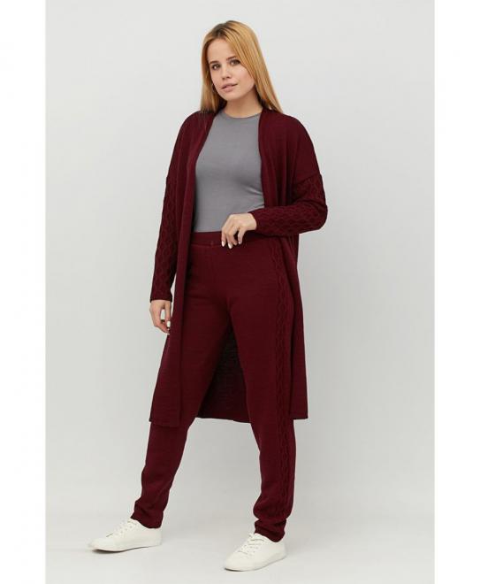 Кардиган в'язаний Марго бордо