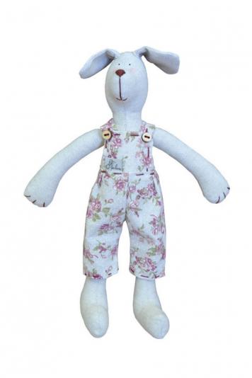 Інтер'єрна іграшка собака хлопчик в штанах rosette