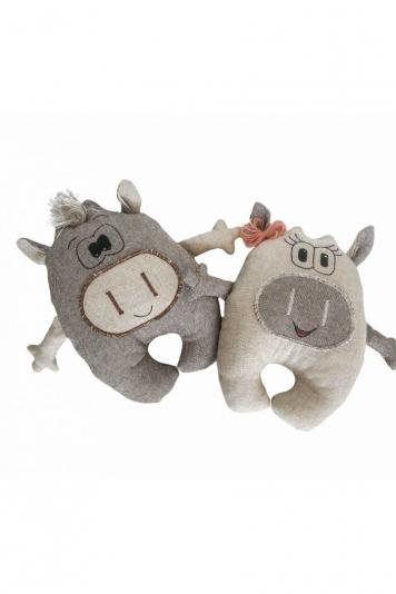 Інтер'єрна іграшка Маленькi бички Лiра та Дiл