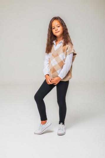 Жилетка Ромб Бежева