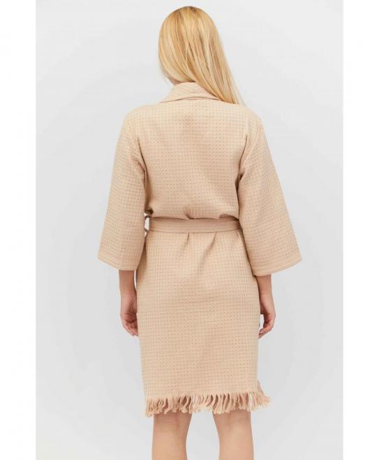 Халат вафельній MACADAMIA