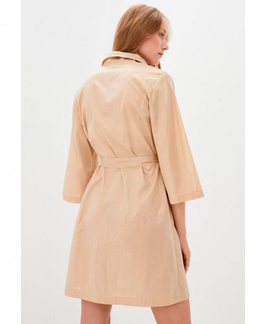 Жіночий халат бавовняний золото