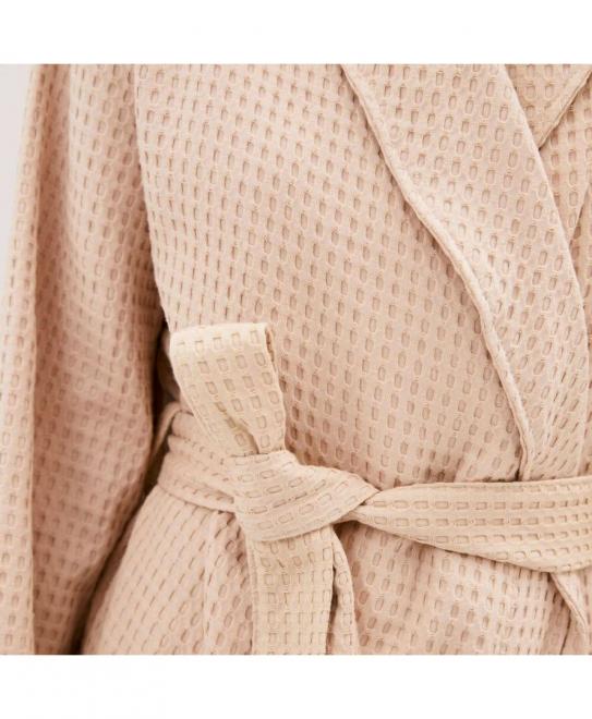 Халат вафельній довгий MACADAMIA