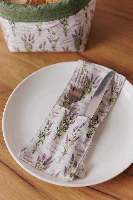 Чохол для  столових приборів Суцвіття лаванди