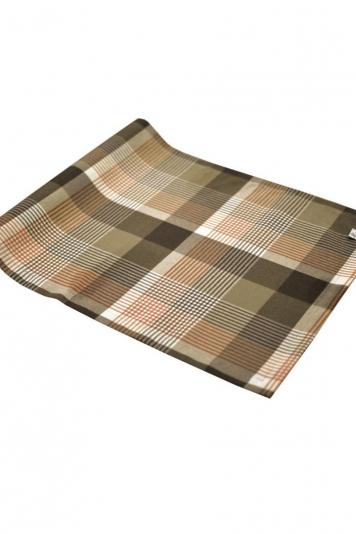 Доріжка на стіл Toffee коричнева клiтинка