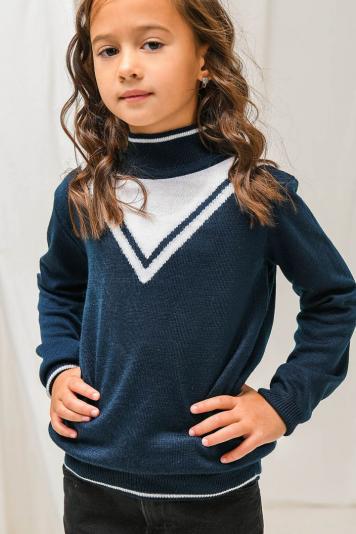 Джемпер для дівчинки Морячка синій