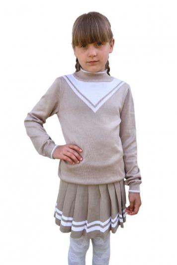 Джемпер для дівчинки Морячка бежевий