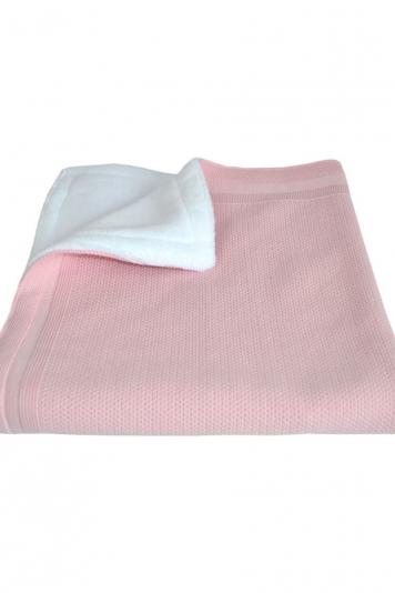 Дитячий плед з плюшем Рожевий Дитячий плед з плюшем Рожевий