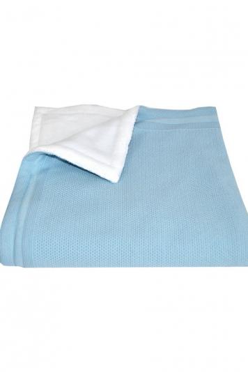 Дитячий плед з плюшем Блакитний Дитячий плед з плюшем Блакитний