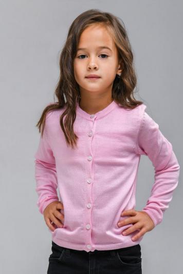 Дитяча кофта на гудзиках Дженіс рожева