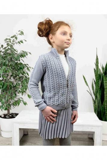 Дитяча кофта на блискавцi Софi сiра