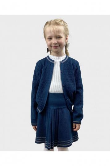 Дитяча кофта Герда Синя з люрексом