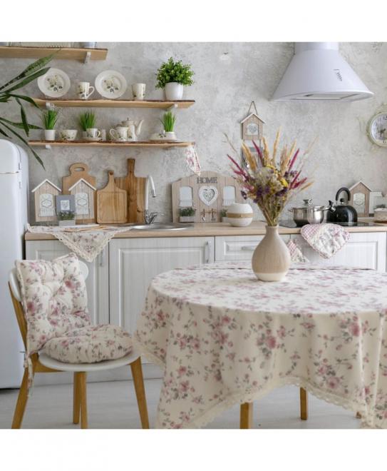 Декоративна подушка з гудзиком Bella Троянди