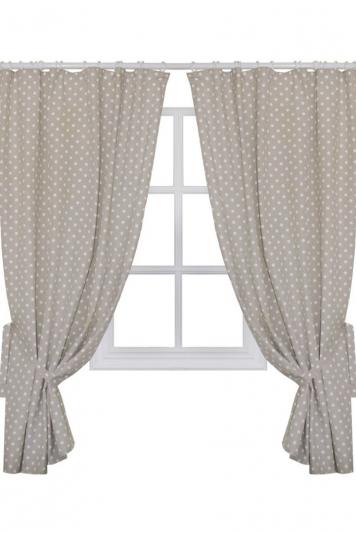 Готовi штори горох беж (2 од.)