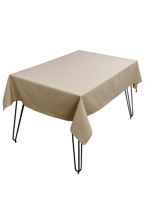 Сервировочный комплект скатерть 140х140 см Kelly та серветки 4 од. бежевий 